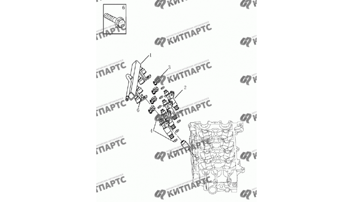 Форсунки топливные (1.8L) Geely