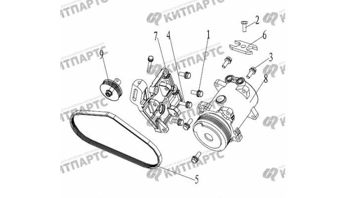 Компрессор кондиционера Geely Otaka (CK)