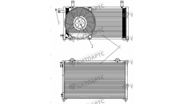 Радиатор кондиционера Geely Otaka (CK)